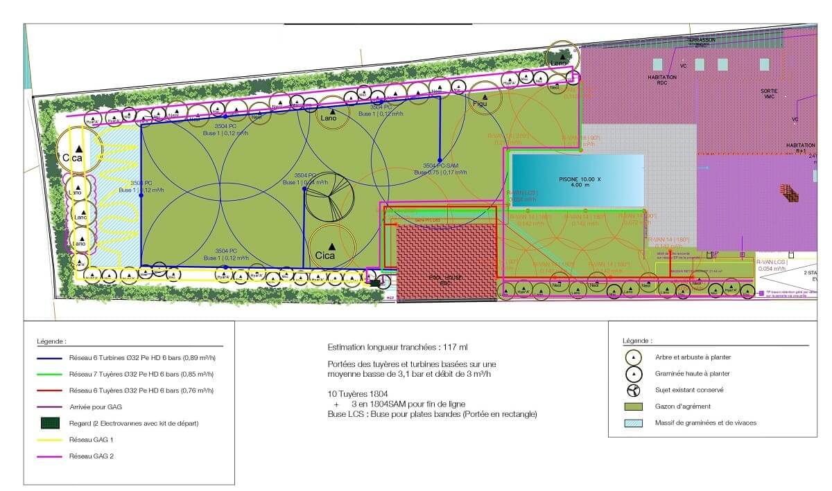 Jardin paysager: ambiance naturelle et forestière