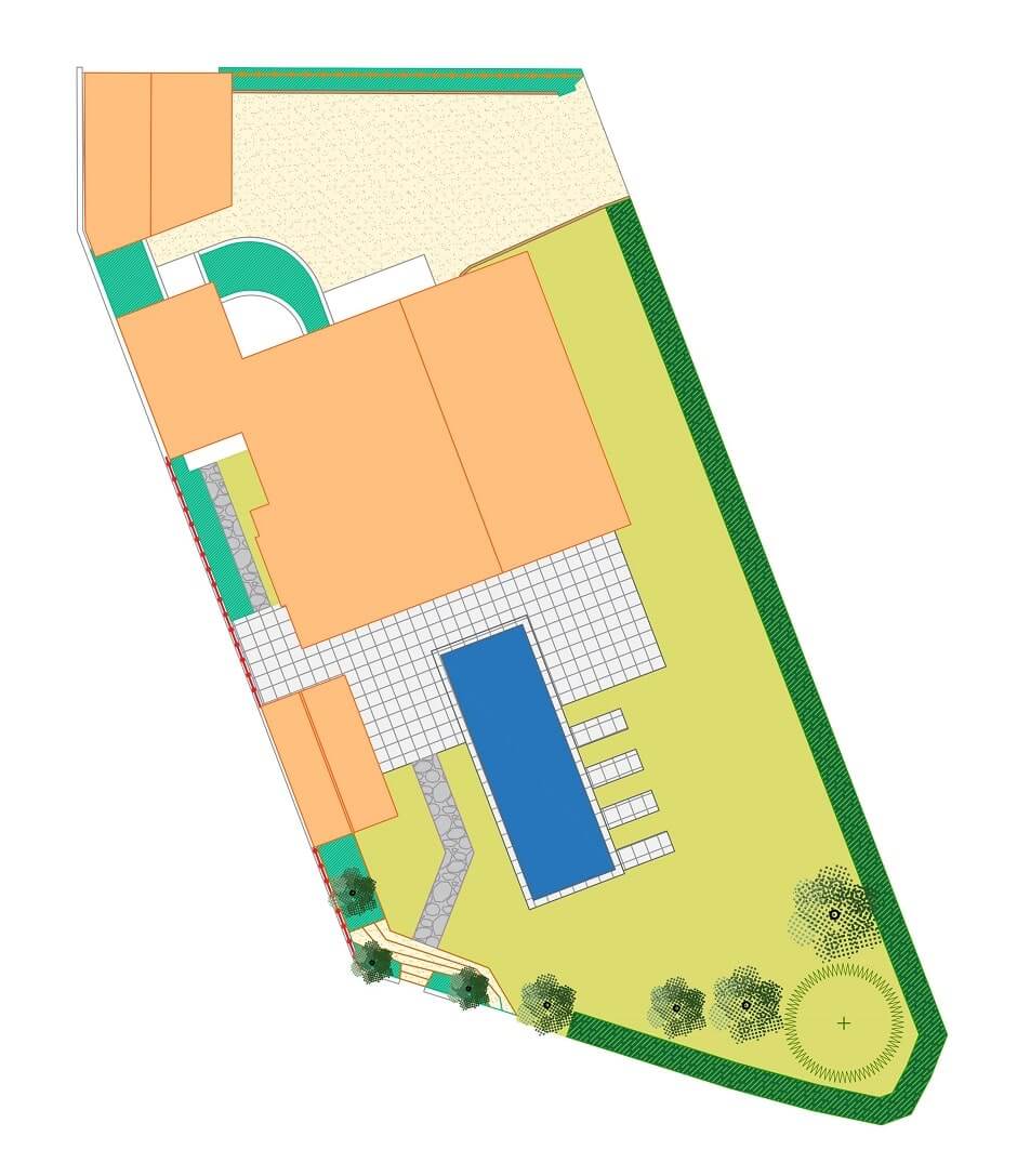 Aménagement pour studio et piscine
