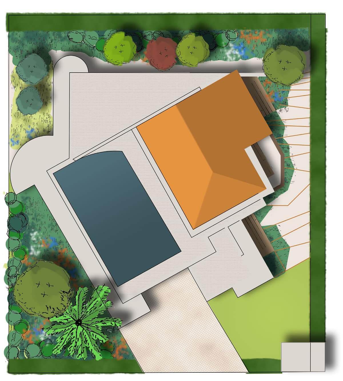 Requalification d’un jardin en terrain difficile